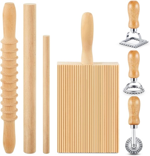 7pc wood gnocchi board - 7pc, ravioli