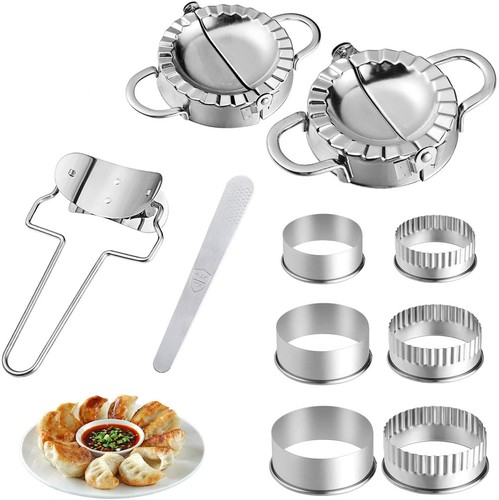 10pcs stainless steel dumpling - steel,